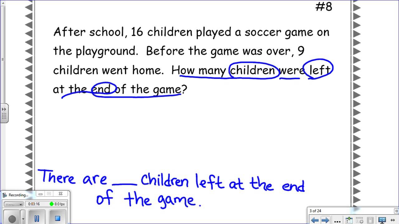 Subtraction Problem Solving Using Model Math Grade 2 Youtube