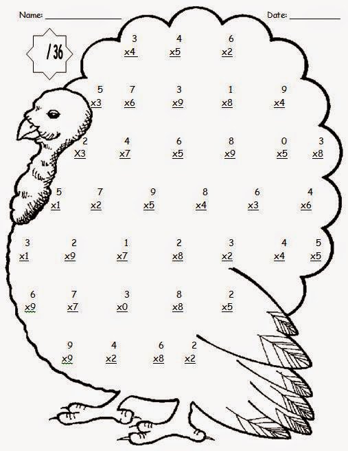 Thanksgiving Addition Worksheets For Worksheets For All