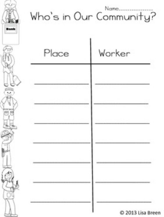 The Adventures Of A First Grade Teacher  Community Helpers