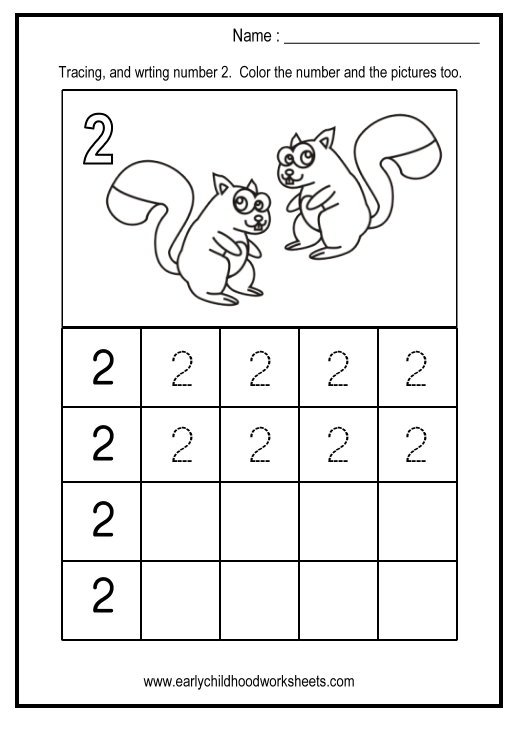 Tracing And Writing Numbers Worksheets