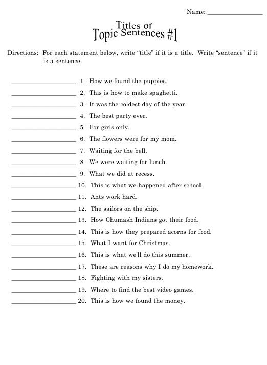 4th Grade Grammar Worksheets Free Worksheets For All