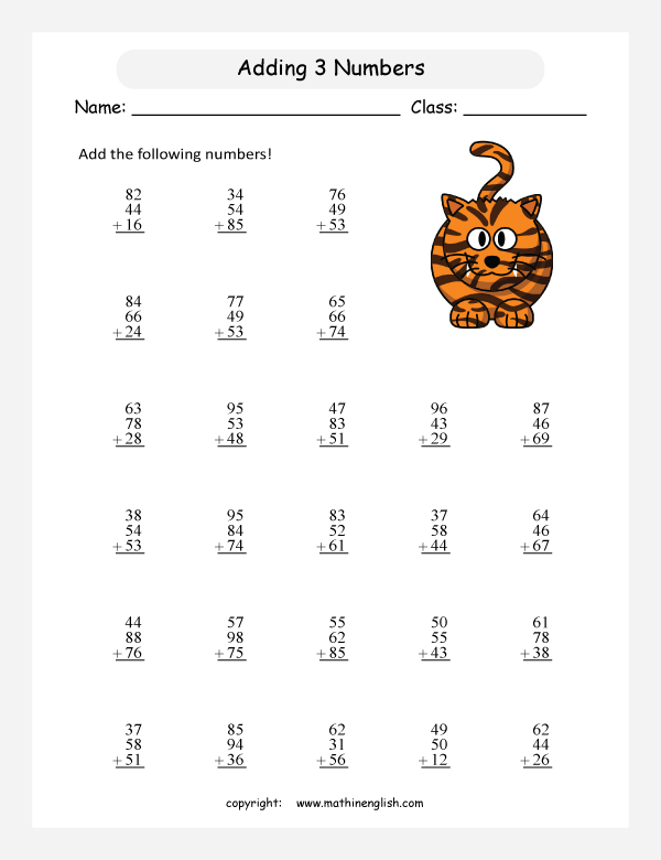 Adding 2 Worksheets Worksheets For All