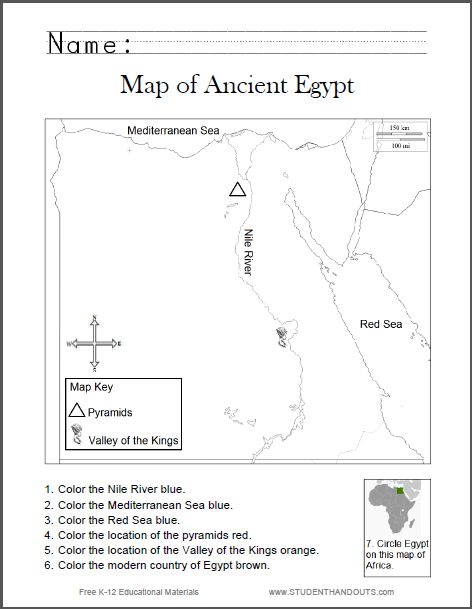 Ancient Egypt  Environment Study Guide Outline