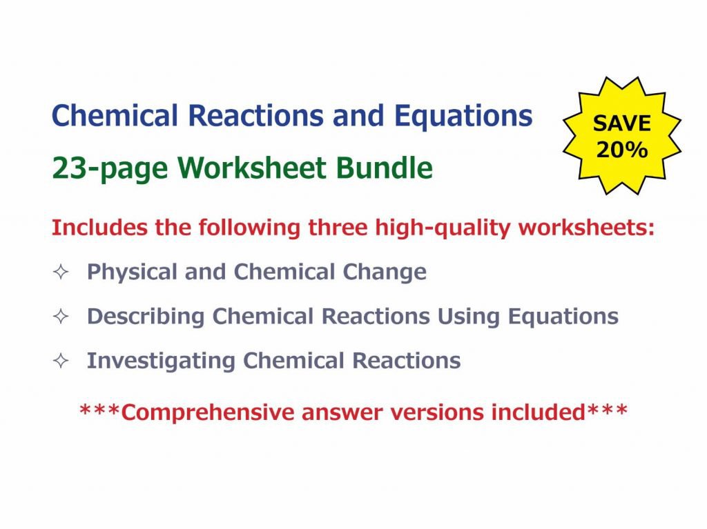 Chemistry Mathematics Of Chemistry Worksheet Answers Chemistry Of