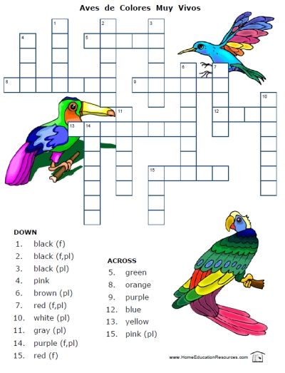 Colors In Spanish Worksheet Packet