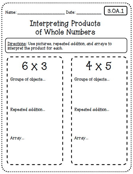 Common Core Worksheets (3rd Grade Edition)