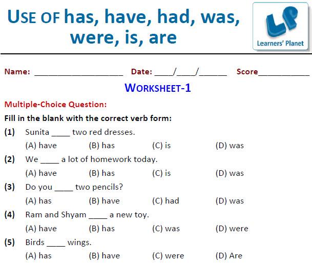 English Grammar Worksheets For Grade 3 Cbse