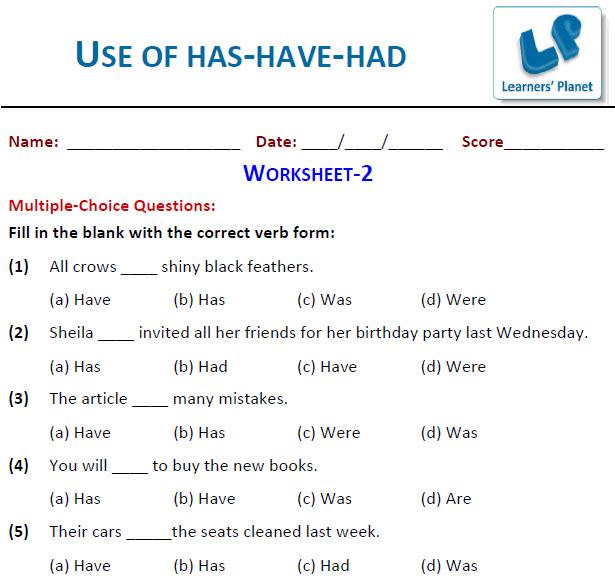 English Grammar Worksheets For Grade 3 Cbse