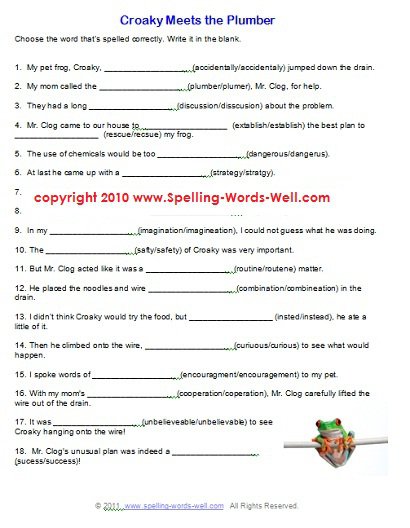 English Language Arts Worksheets 6th Grade