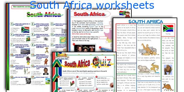 English Teaching Worksheets  South Africa