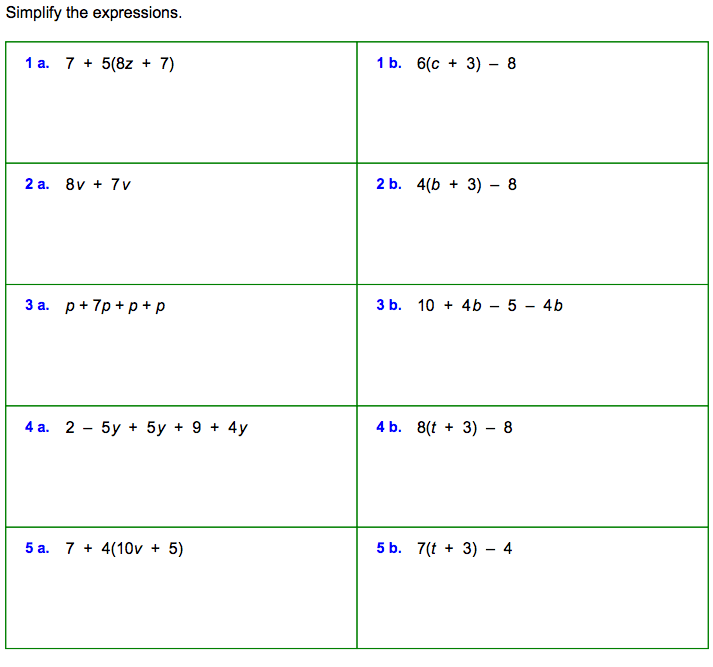 Free Algebra Worksheets For 6th Grade