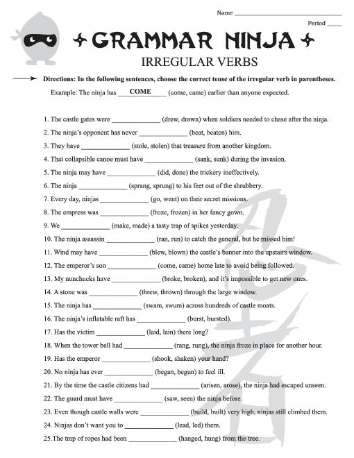 Free English Grammar Worksheets For 4th Grade  3