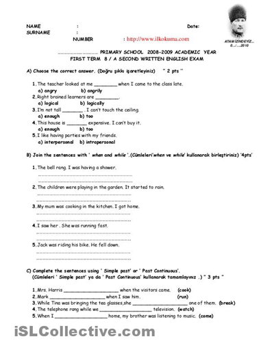 Free Printable 8th Grade Grammar Worksheets Worksheets For School