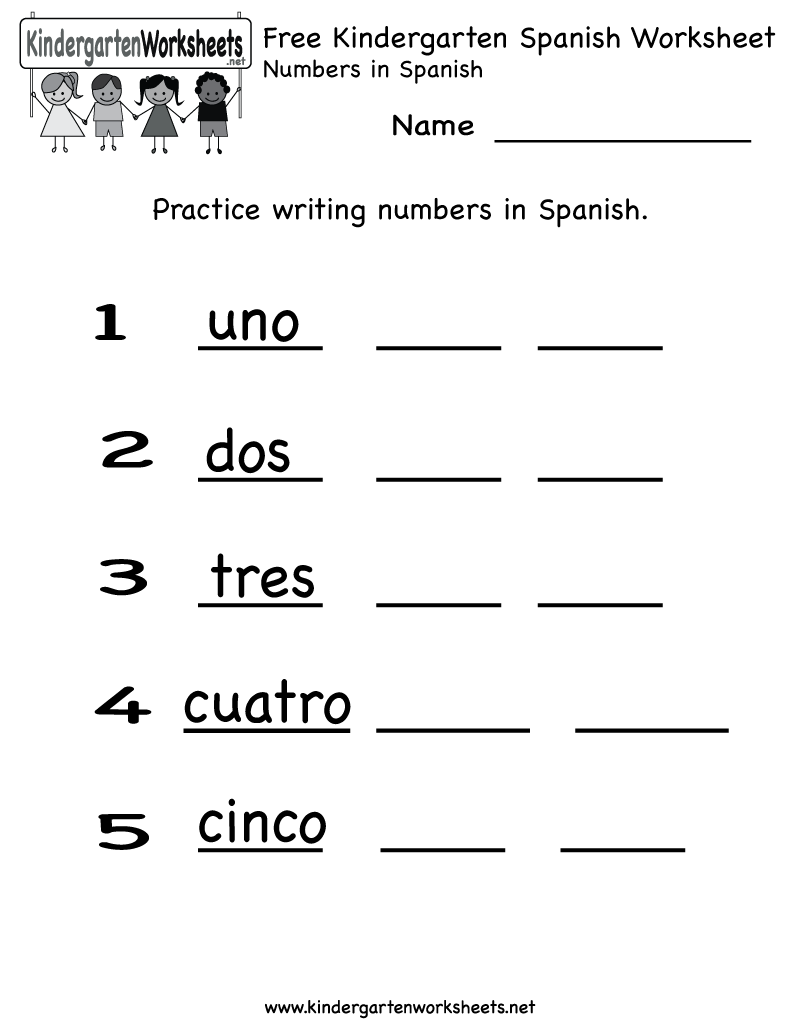 Free Printable Spanish Worksheets For Beginners Worksheets For All