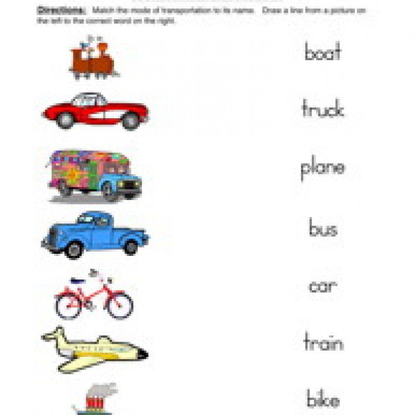 Free Transportation Worksheets For Second Grade