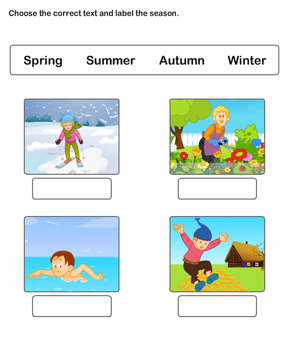 Free Worksheets On Seasons