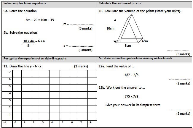 Gcse Maths Worksheet 3