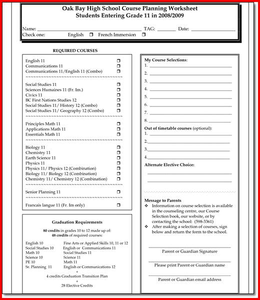 Health Worksheets For Middle School Students
