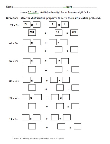 Here's A Set Of Tiered Worksheets For Solving Multiplication
