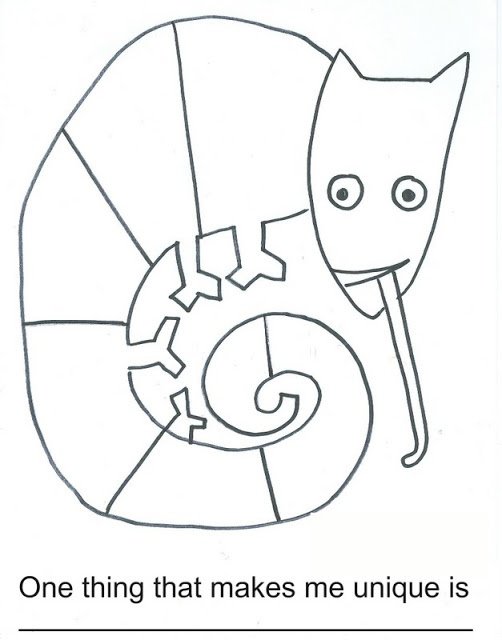Here's A Worksheet For The Mixed Up Chameleon