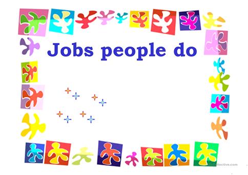 Jobs People Do Worksheet