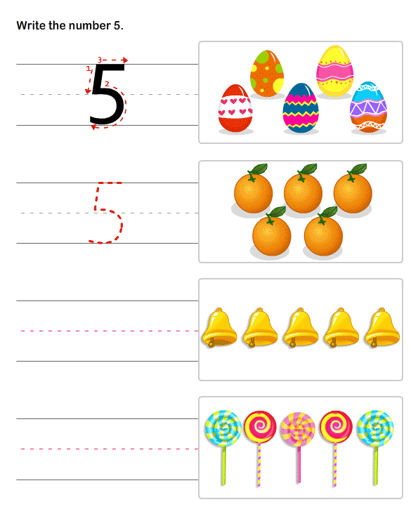 Kindergarten Number Worksheets , Number Writing Practice Sheets