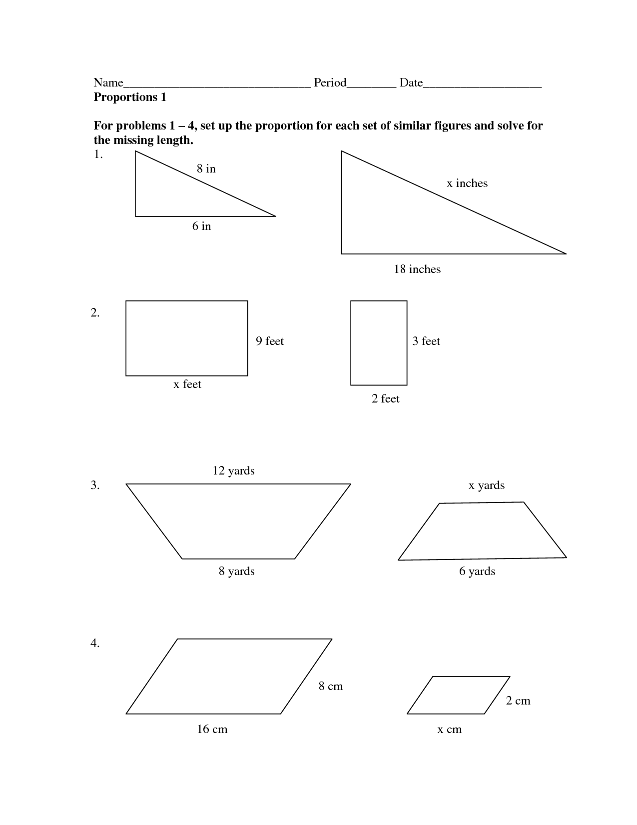 Math Worksheets On Scale Factors  Math  Best Free Printable Worksheets