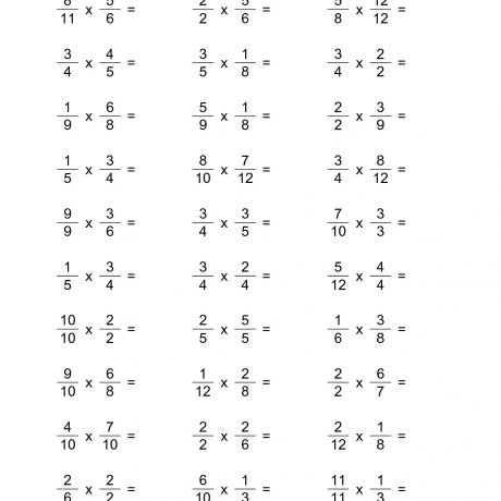 Multiplication And Division Of Fractions Worksheet Kelpies Cross