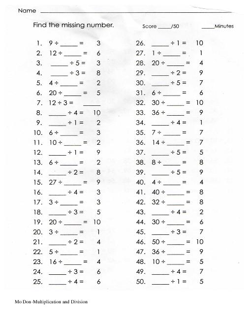 Multiplication Worksheets Middle School Worksheets For All