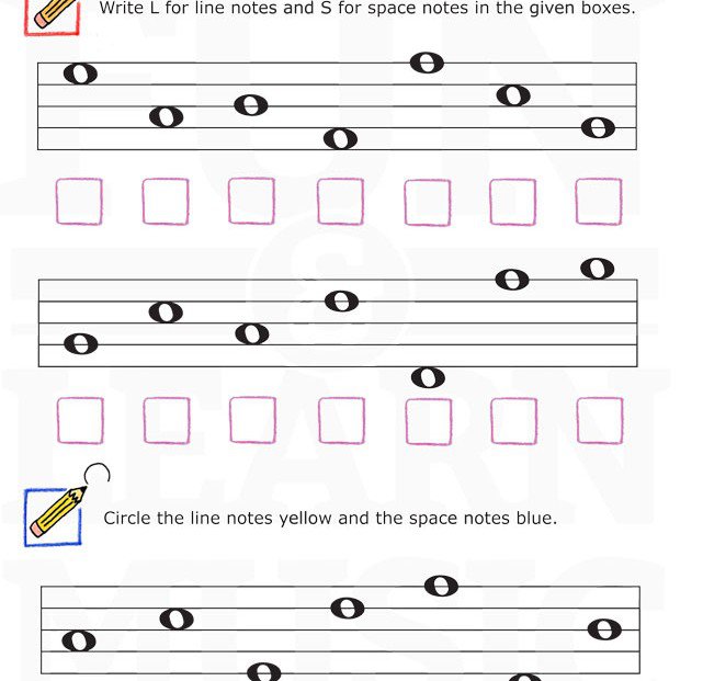 Need More Practice On Line Notes & Space Notes