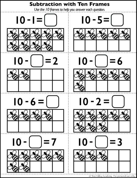 Number Bonds To 10 Free Math Worksheets