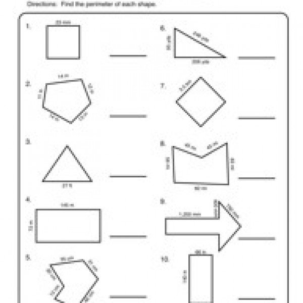 Perimeter Worksheets For 2nd Grade Worksheets For All