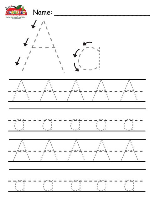 Preschool Letter A Tracing Worksheets Worksheets For All Preschool Letter A Tracing Worksheets Worksheets For All