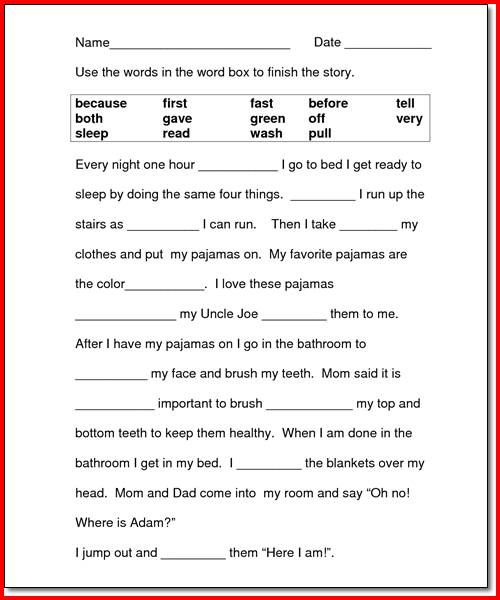 Reading And Writing Worksheets For 2nd Grade Worksheets For All Free