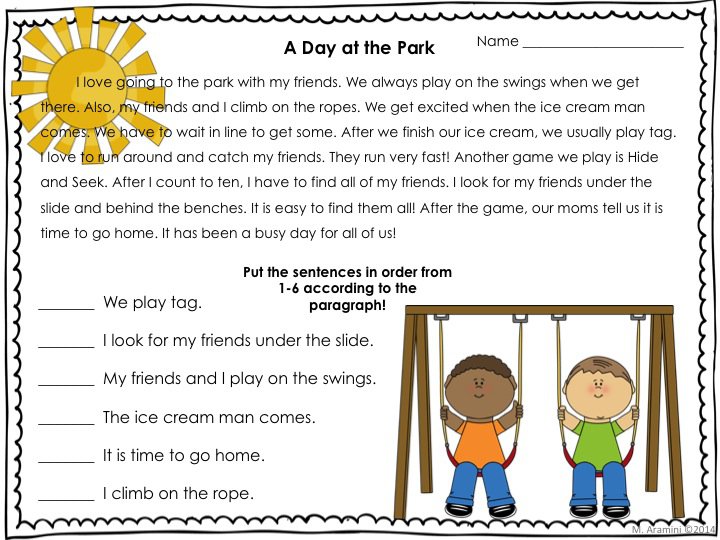 Sequence Of Events For 1st And Second Grade  4 Original Stories