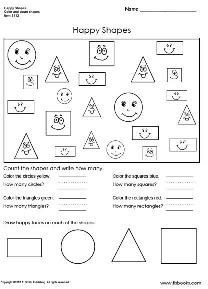 Shape Worksheets Year 1 Worksheets For All