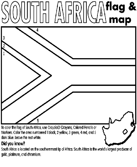 South Africa Coloring Page
