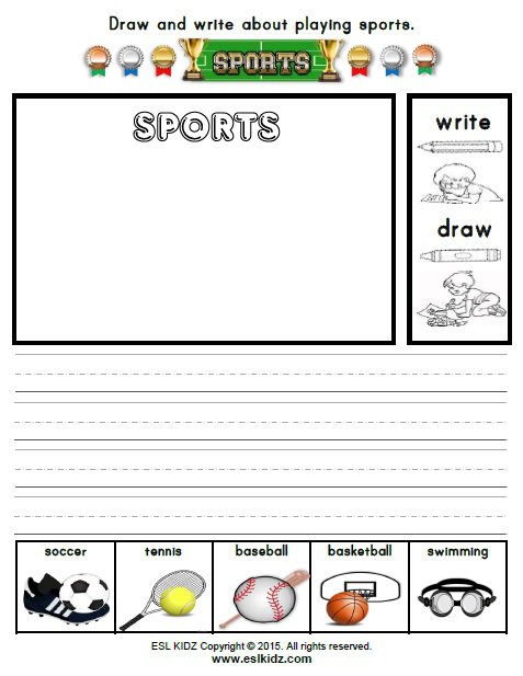 Sports Worksheets For Preschool