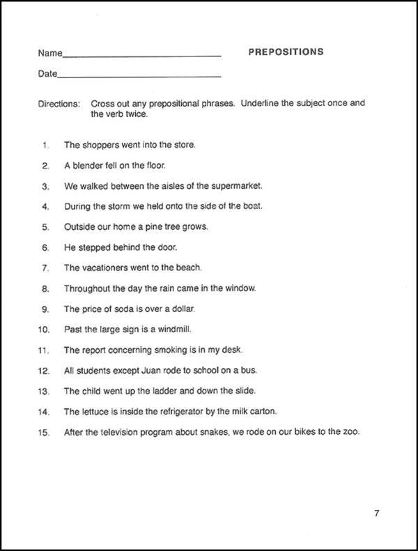 Worksheets For 6th Grade English Worksheets For All