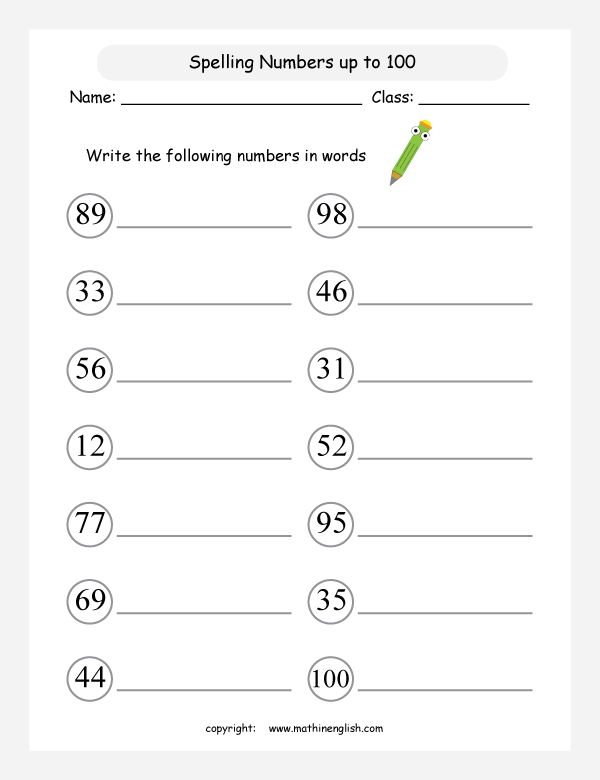 Write Numbers 1 100 Worksheet Worksheets For All