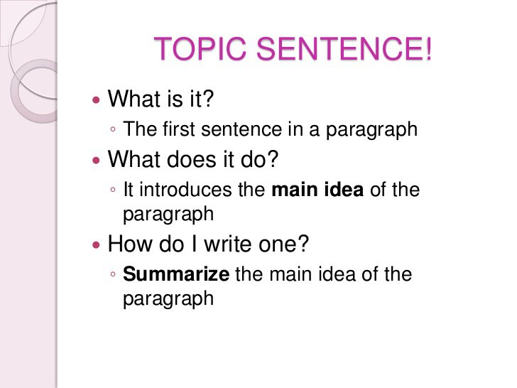Writing A Topic Sentence Worksheets Worksheets For All