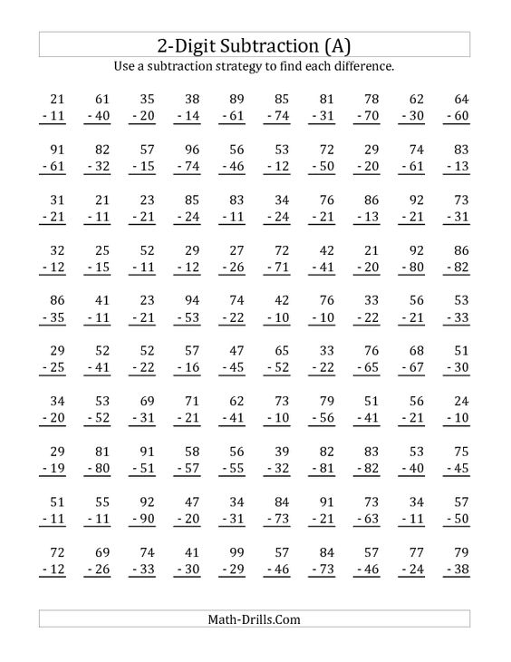 2nd Grade Math Worksheets Addition And Subtraction Worksheets For