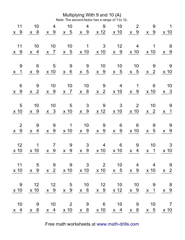 5th Grade Math Worksheets Multiplication