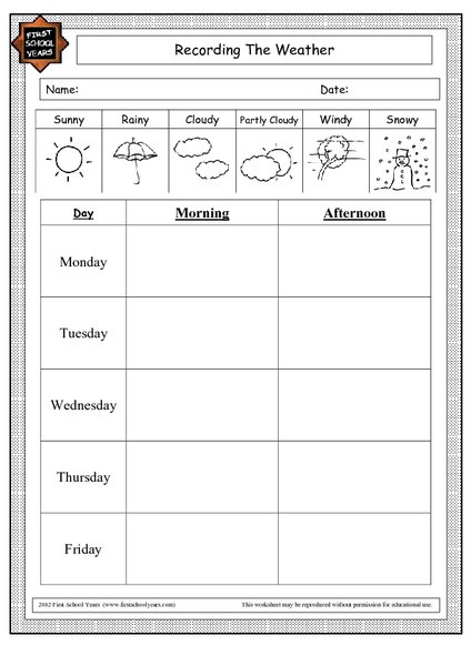 5th Grade Weather Worksheets Worksheets For All