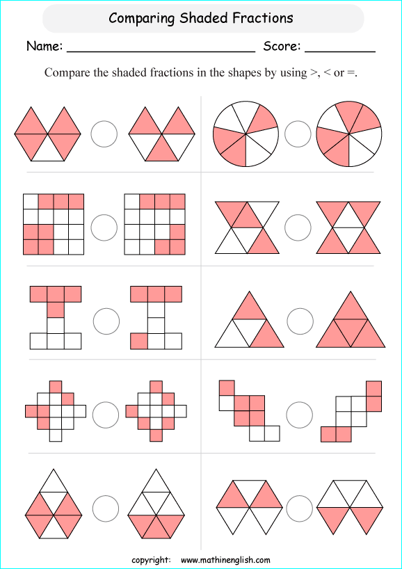 8 Fraction Worksheet