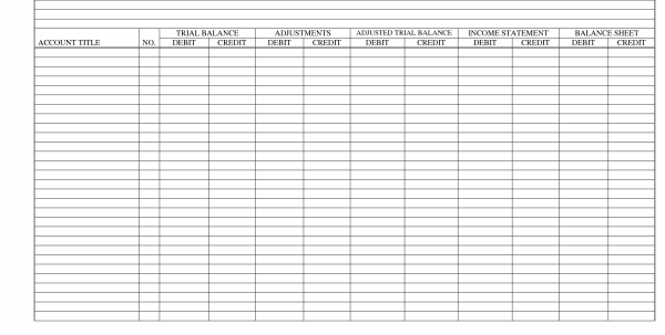 Accounting Spreadsheet Examples Blank Accounting Spreadsheet