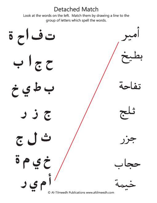 Arabic Worksheets For Grade 1 Worksheets For All