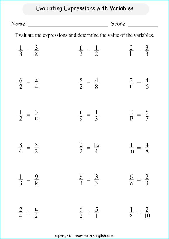 Complex Fractions Worksheet 7th Grade Worksheets For All