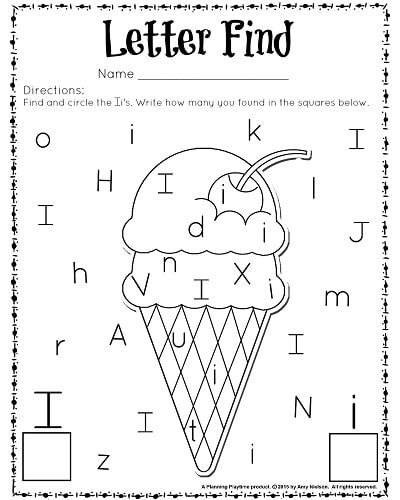 Cute Letter Find Worksheets With A Freebie