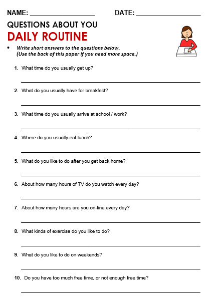 Daily Schedule Worksheet The Best Worksheets Image Collection